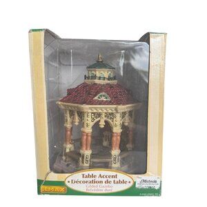 Lemax Gilded Gazebo Table Accent Collectible 2005 Michaels Exclusive Decor